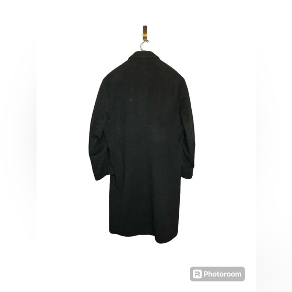 Lauren Ralph Lauren Men's Wool Blend Over Coat Gray Lined Preppy Casual Office - Picture 2 of 14